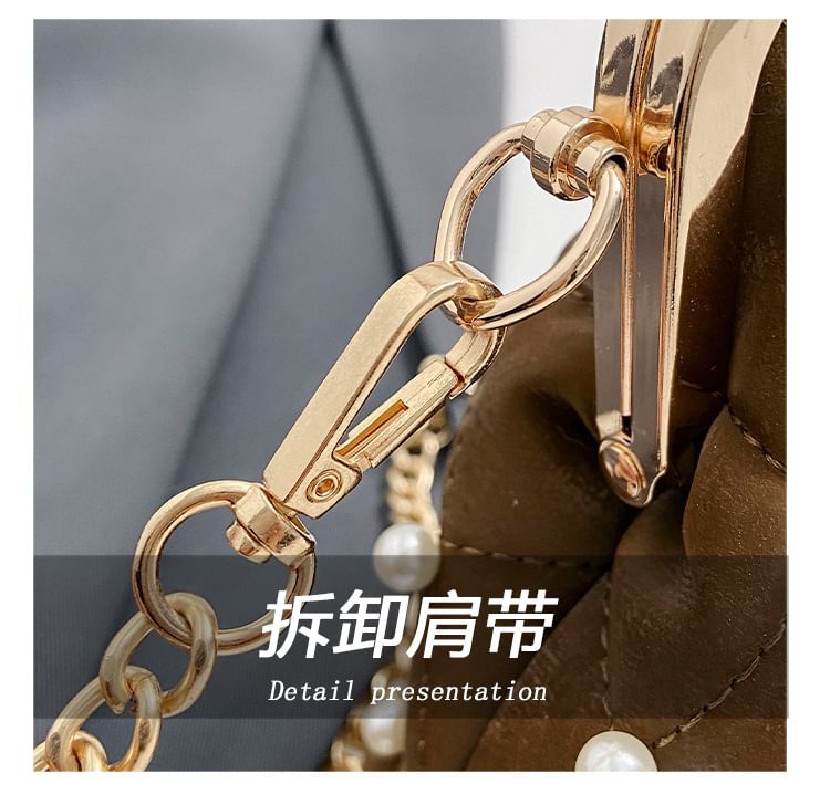 Strap Faux Pearl Chain Bag Crossbody