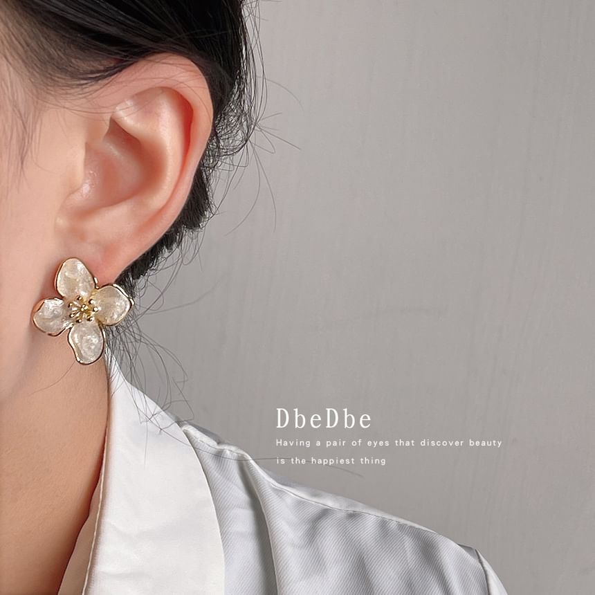 Ear Alloy Floral Glaze Cuff