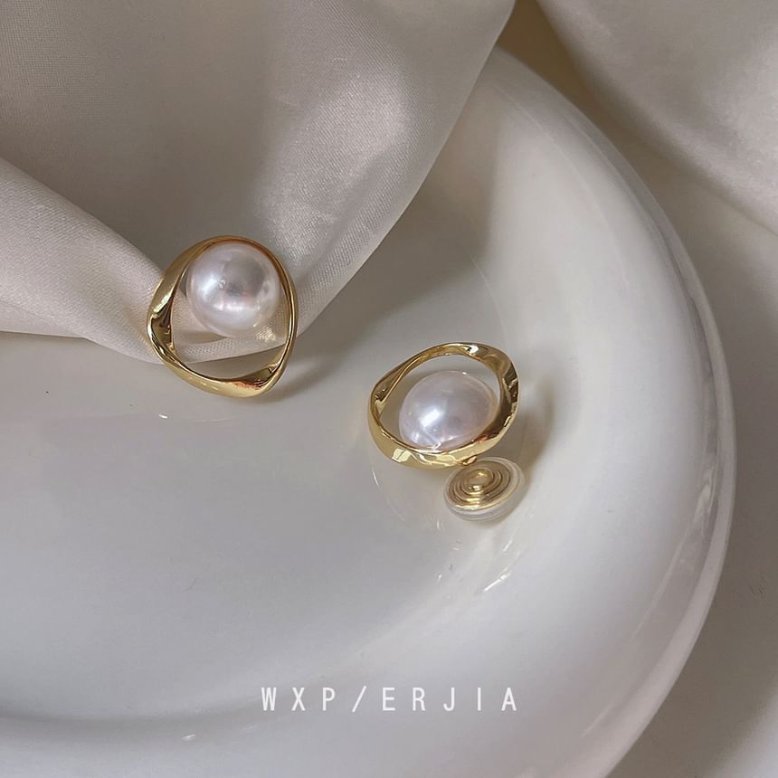 Ear Hoop Alloy Cuff Pearl Faux