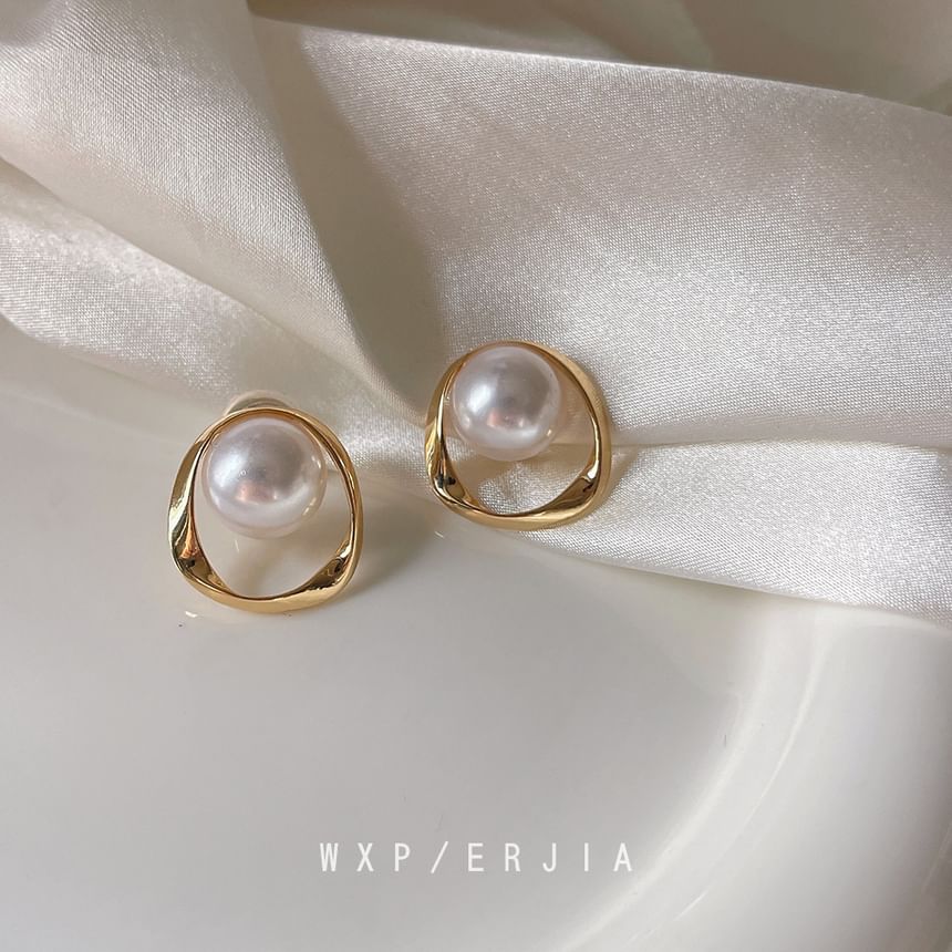 Ear Hoop Alloy Cuff Pearl Faux