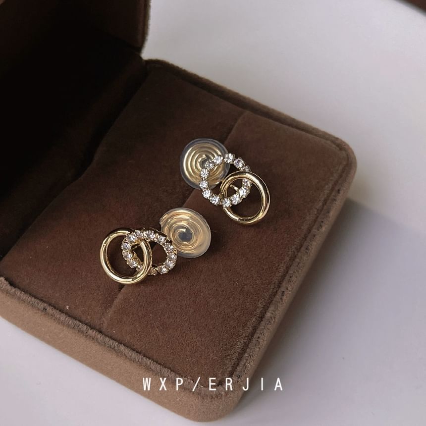 Hoop Ear Alloy Cuff Rhinestone