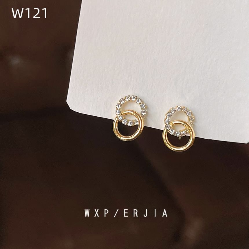 Hoop Ear Alloy Cuff Rhinestone