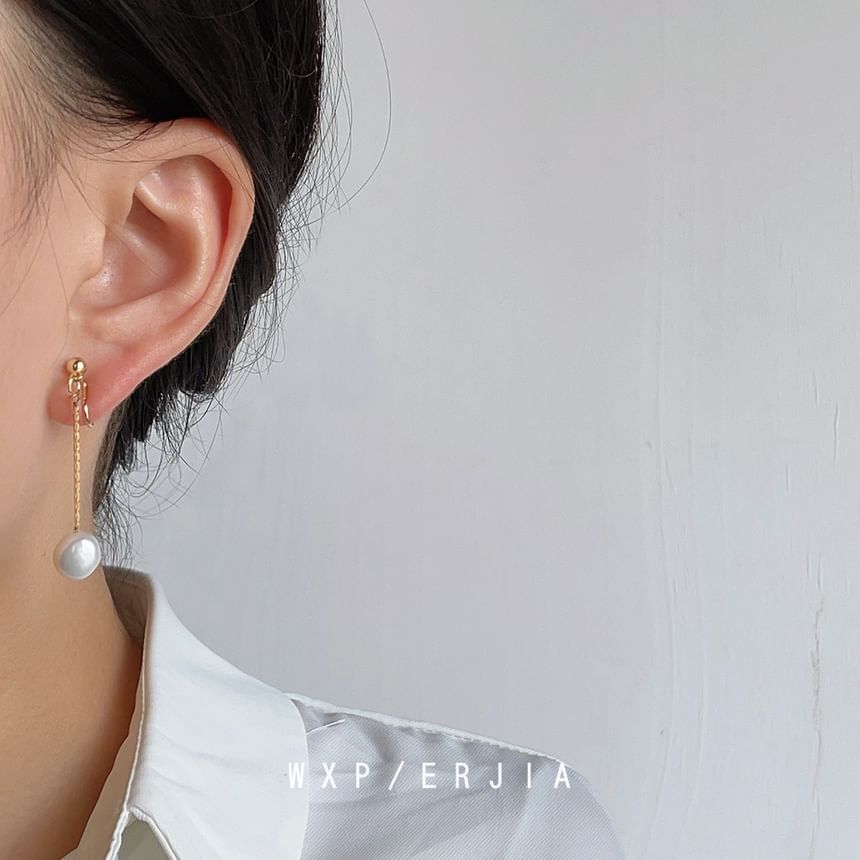 Applique Alloy Dangle Ear Cuff