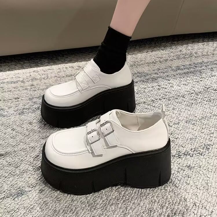 Wedge-Heel Loafers Trim Fleece