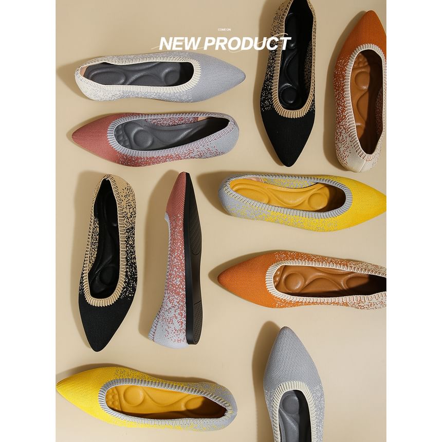 Woven Pointed Flats