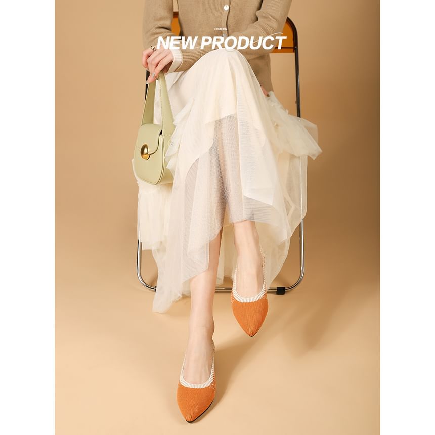 Woven Pointed Flats