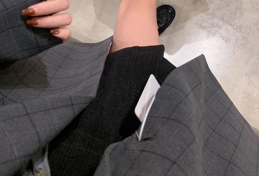 Metal Accent Leather Faux Loafers