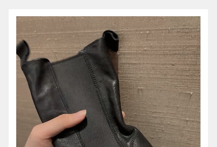 Boots Short Chelsea Faux Leather