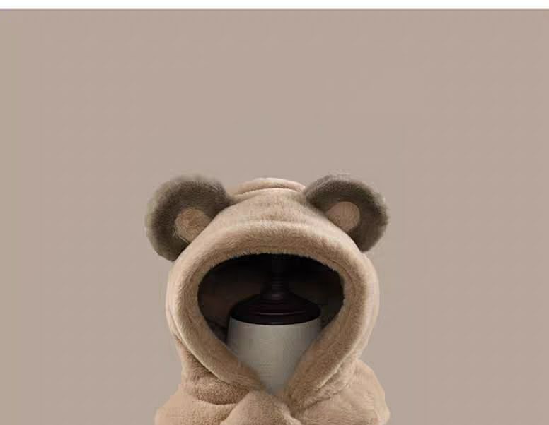 Scarfed Trapper Bear Hat Ear