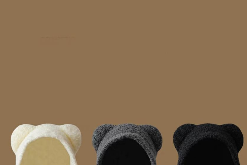 Ear Bonnet Bear Fleece Hat