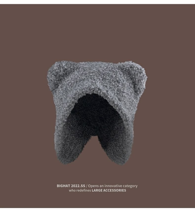 Ear Bonnet Bear Fleece Hat