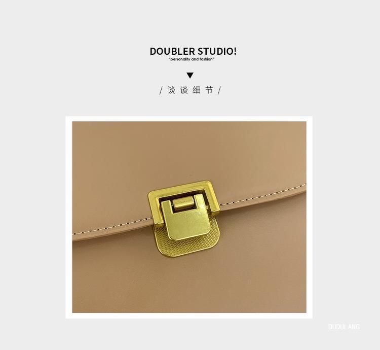 Leather Shoulder Bag Flap Faux