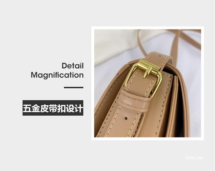 Leather Shoulder Bag Flap Faux