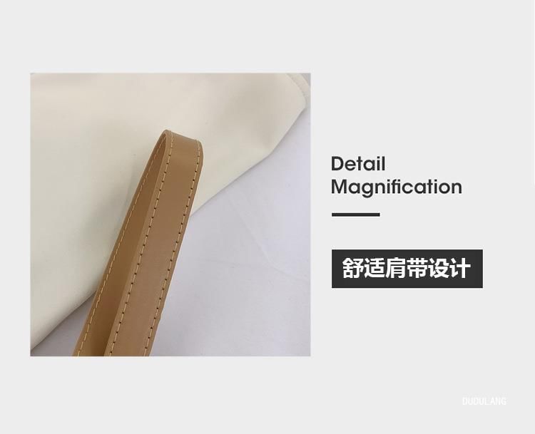 Leather Shoulder Bag Flap Faux