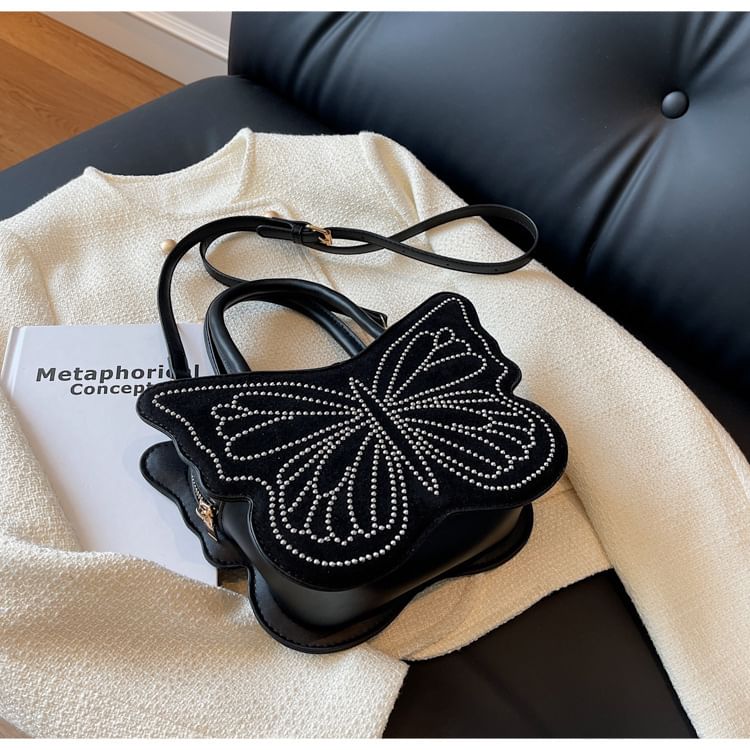 Butterfly Studded Bag Crossbody