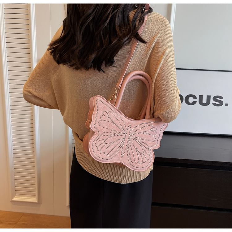 Butterfly Studded Bag Crossbody