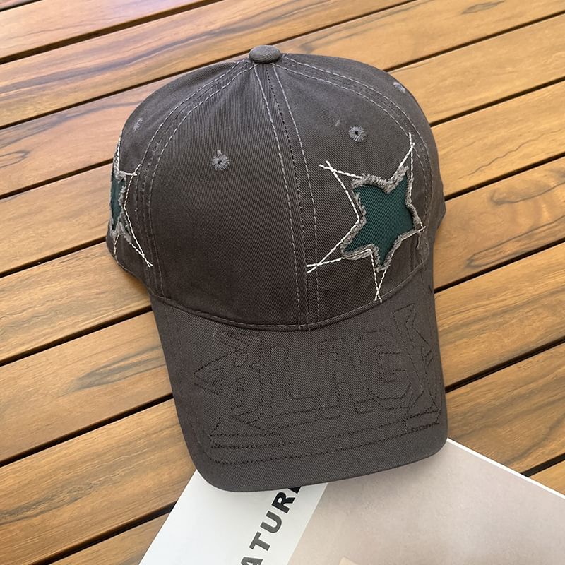 Embroidered Star Cap