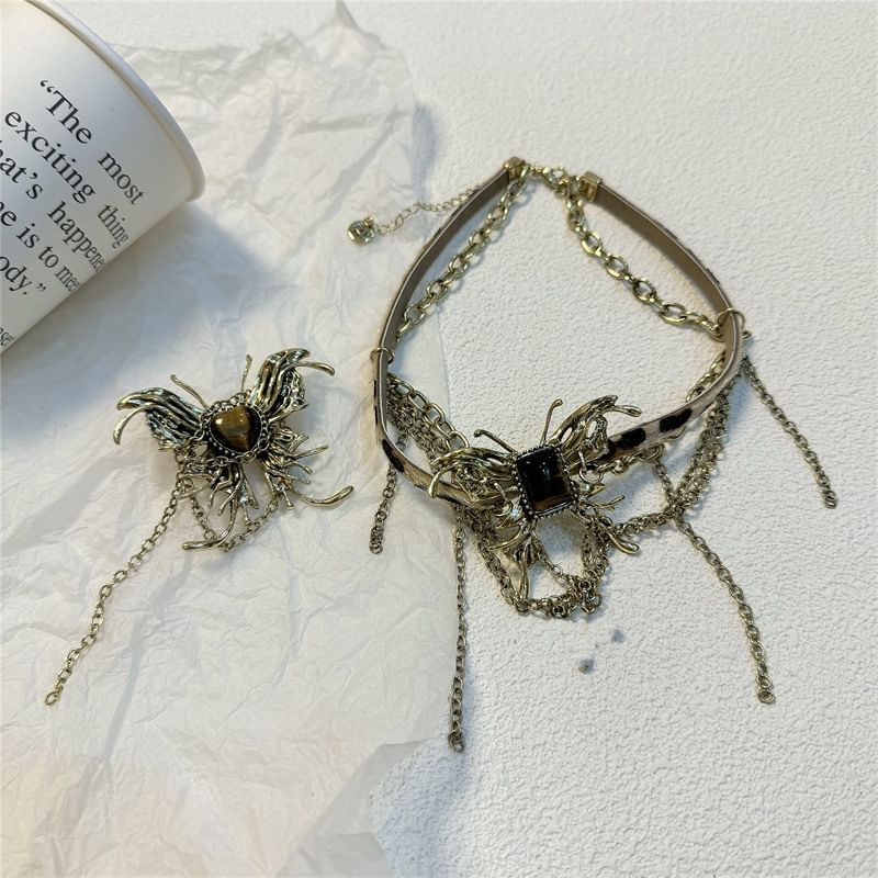 Choker Butterfly Earring /