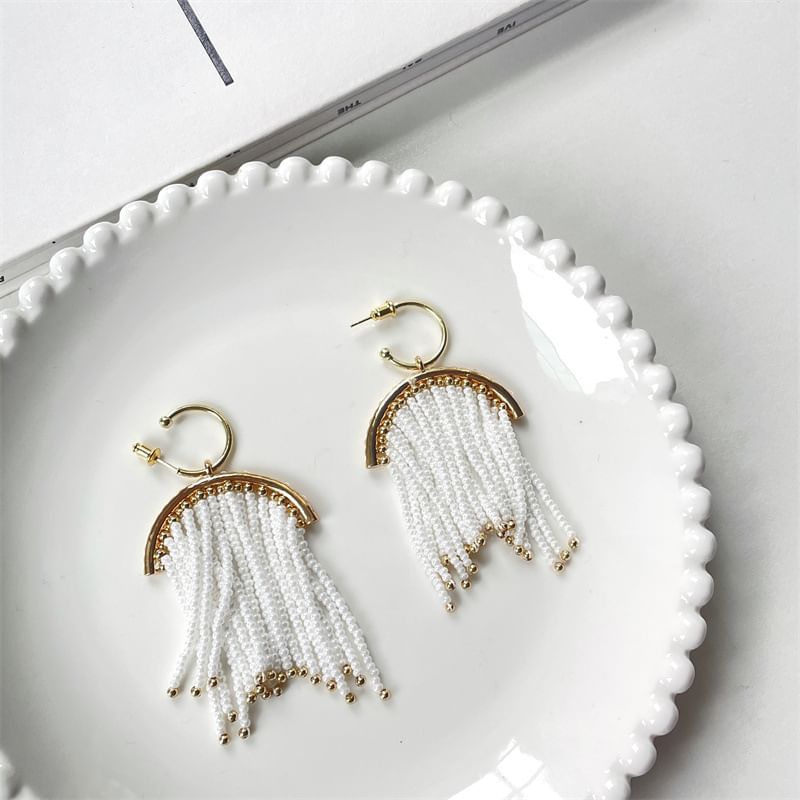 Fringed Earring Beaded