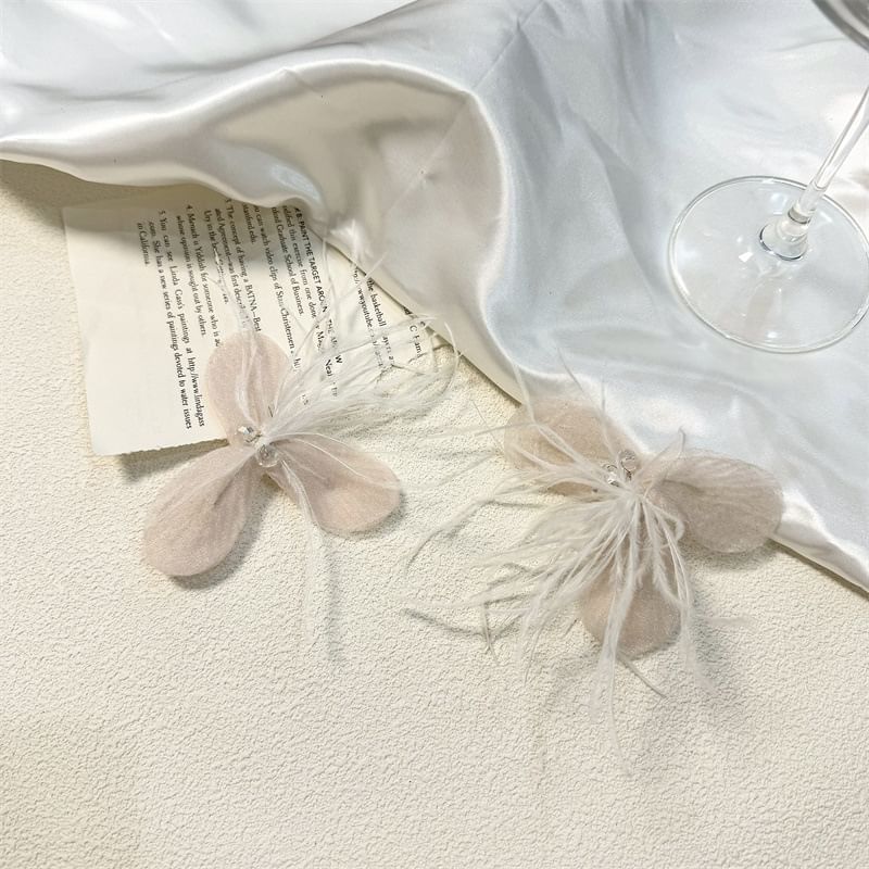 Floral Drop Earring Fringed