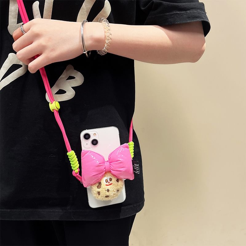 / Phone Lanyard Cookie Clip Bow Set