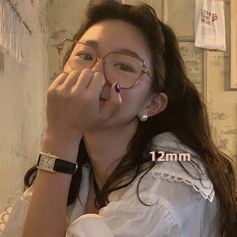 Silver Sterling Stud Earring Pearl Faux