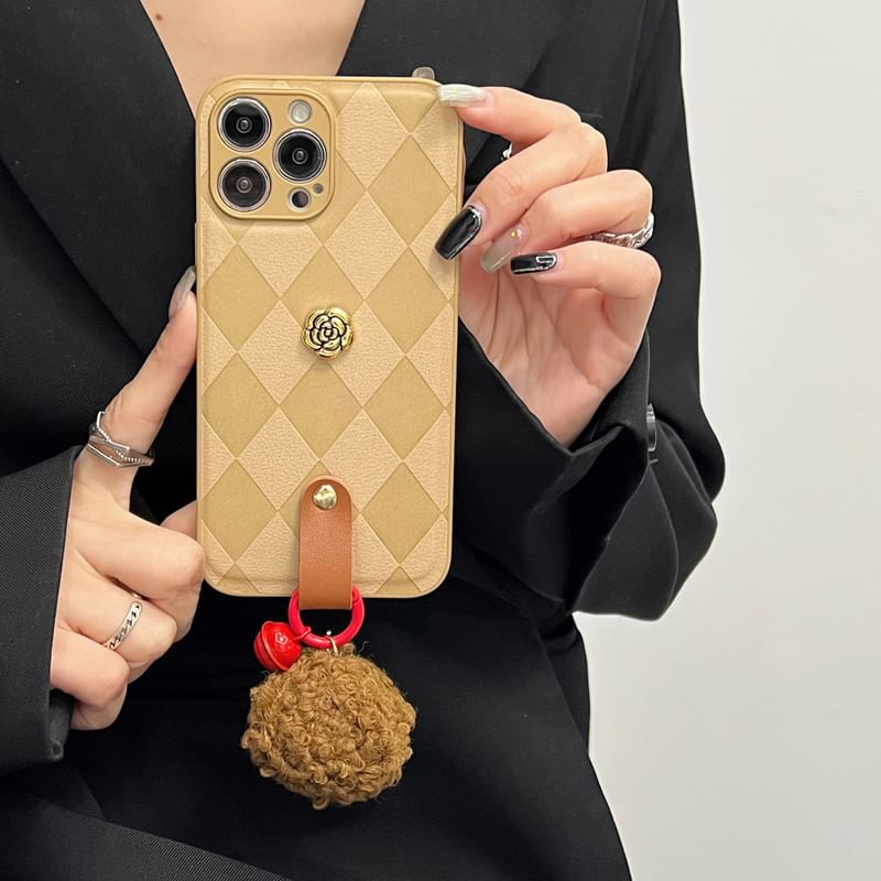 Bell Argyle Rose Phone Pom Case