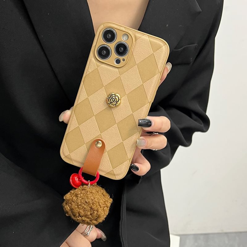 Bell Argyle Rose Phone Pom Case