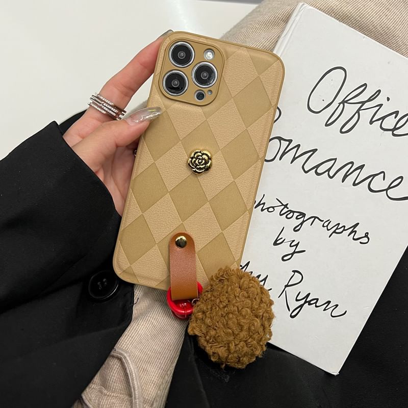 Bell Argyle Rose Phone Pom Case
