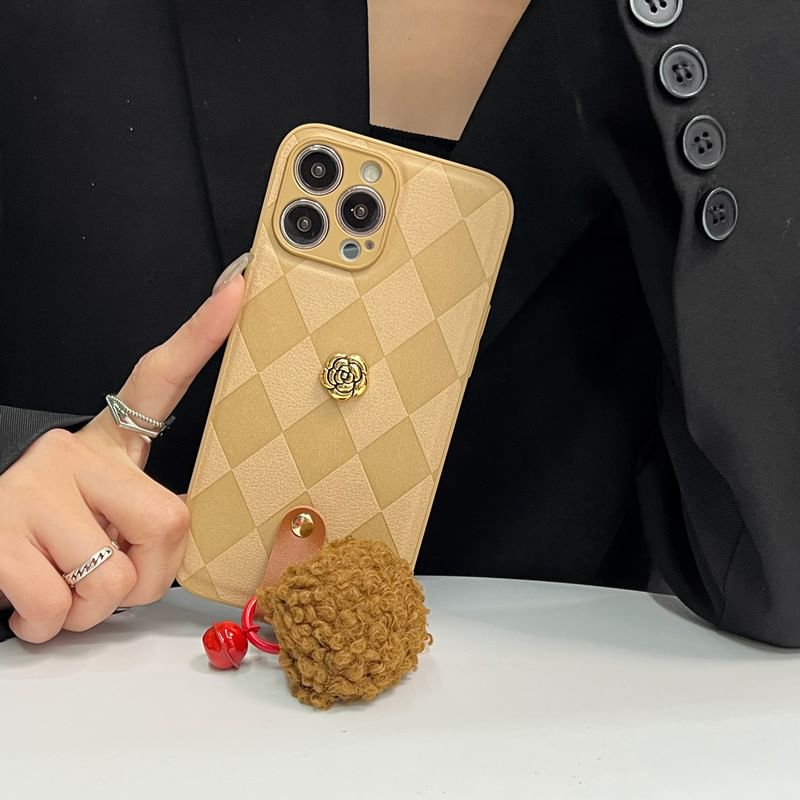 Bell Argyle Rose Phone Pom Case