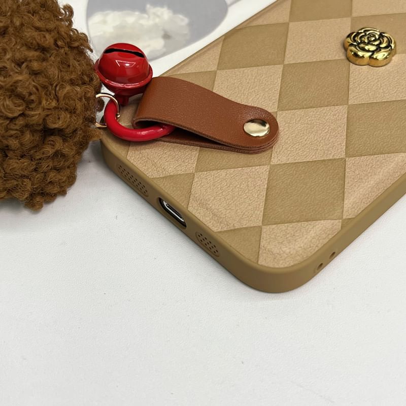 Bell Argyle Rose Phone Pom Case