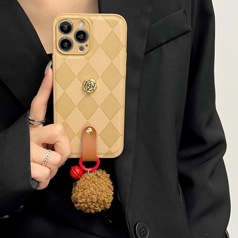 Bell Argyle Rose Phone Pom Case