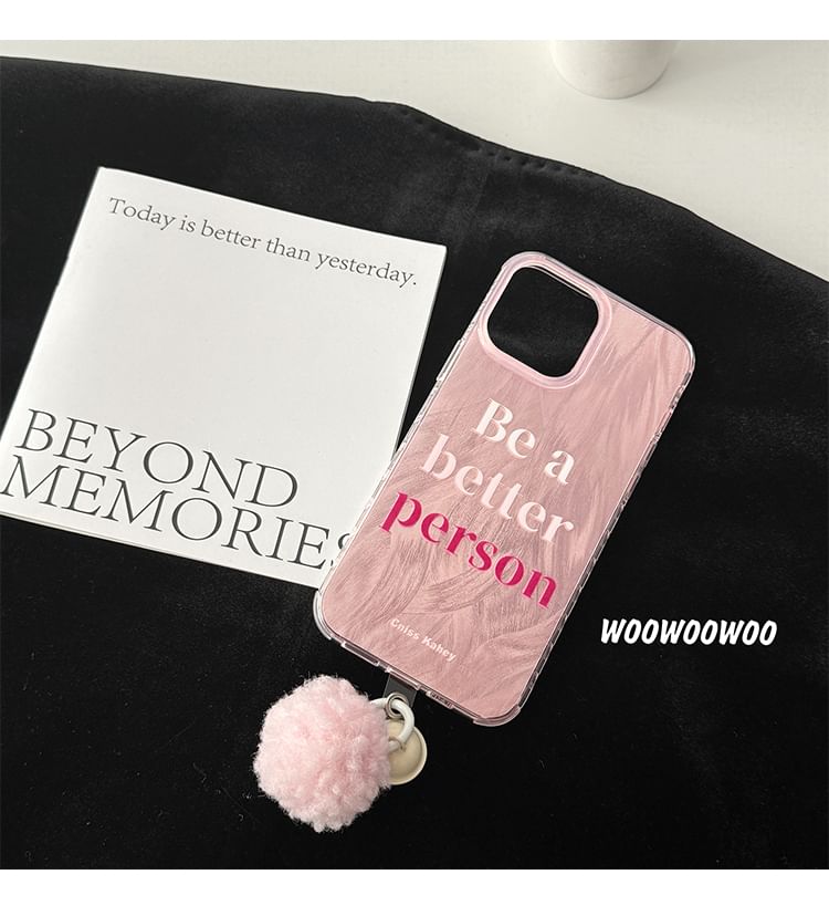 Bell Lettering Case Pom Phone