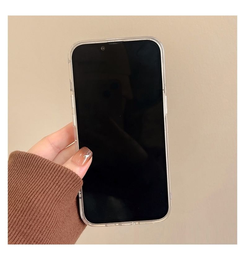 Bell Pom Phone Animal Ribbon Case