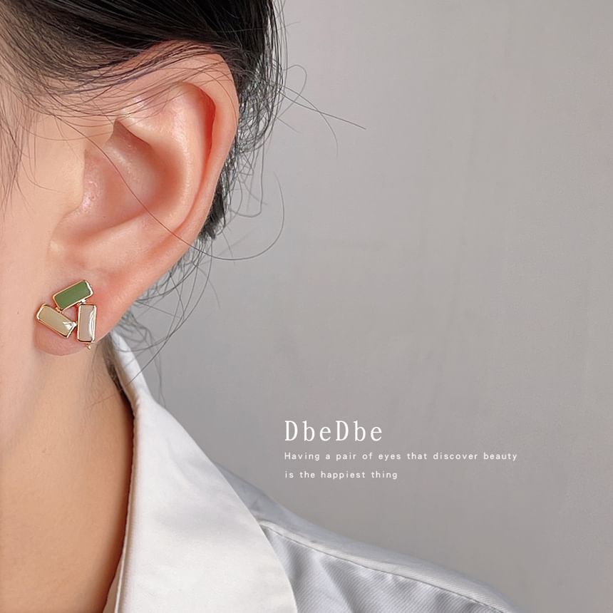 Glaze Clip-On Earring Geometric