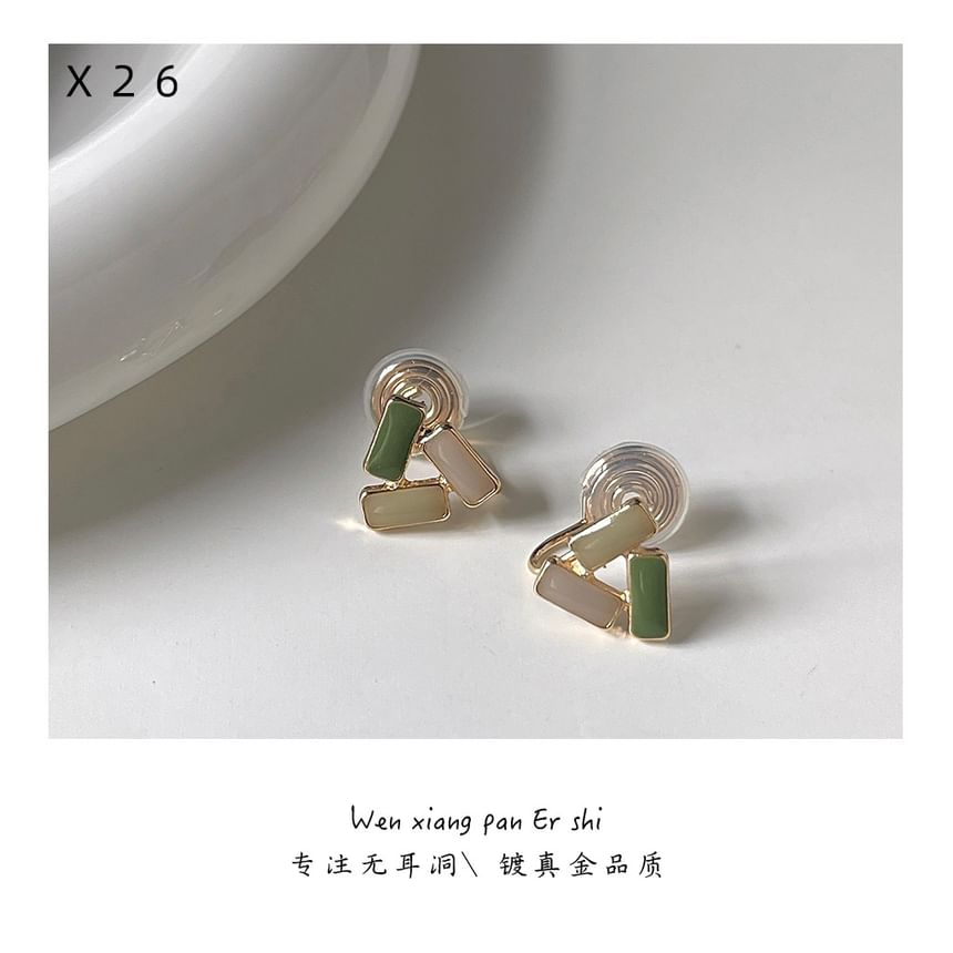 Glaze Clip-On Earring Geometric