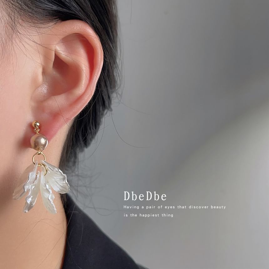 Drop Clip-On Earring Floral