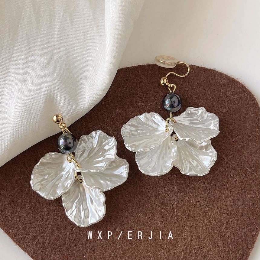 Drop Clip-On Earring Floral