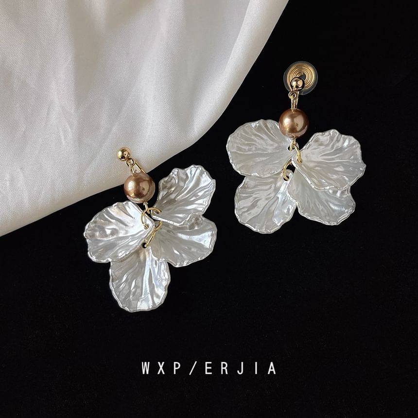 Drop Clip-On Earring Floral