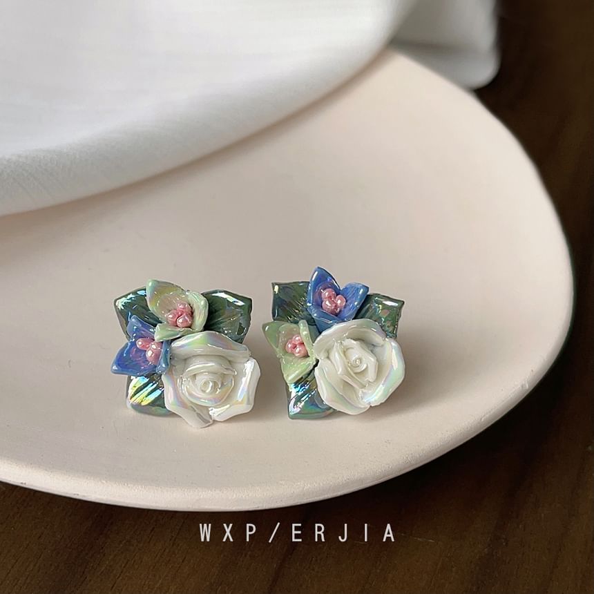 Earring Floral Clip-On