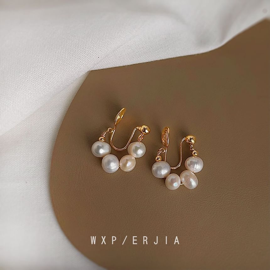 Earring Clip-On Faux Pearl