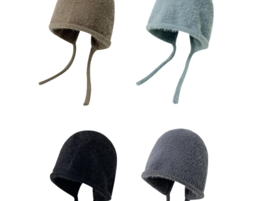 Plain Hat Cloche Knit