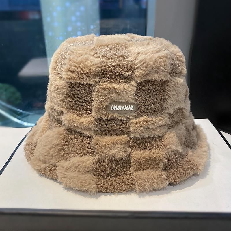 Hat Lettering Plaid Bucket