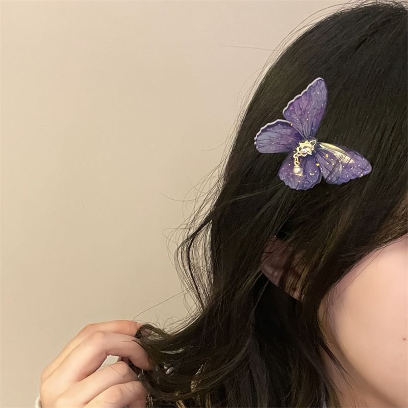 Plastic Butterfly Hair Clip