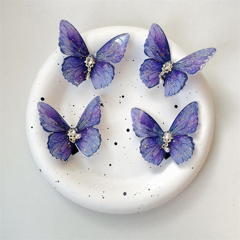 Plastic Butterfly Hair Clip