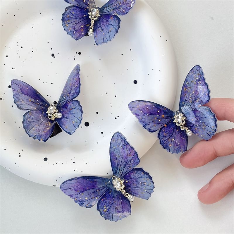 Plastic Butterfly Hair Clip