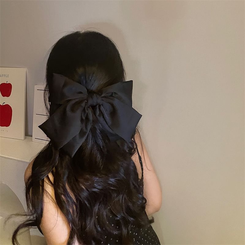 Clip Hair Bow Plain