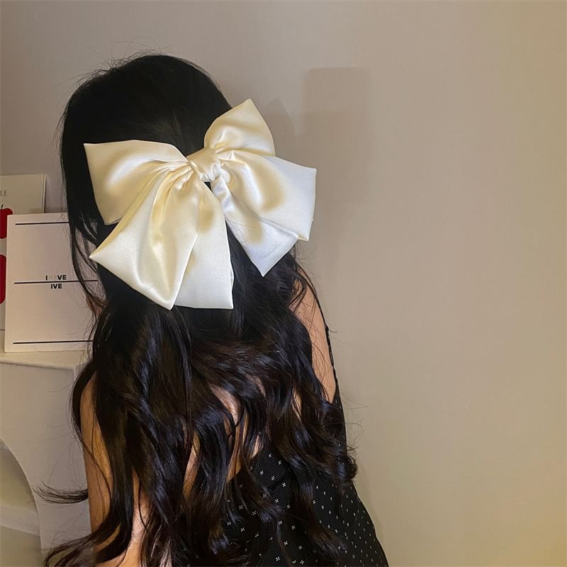 Clip Hair Bow Plain