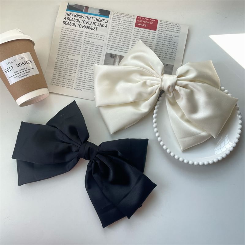 Clip Hair Bow Plain