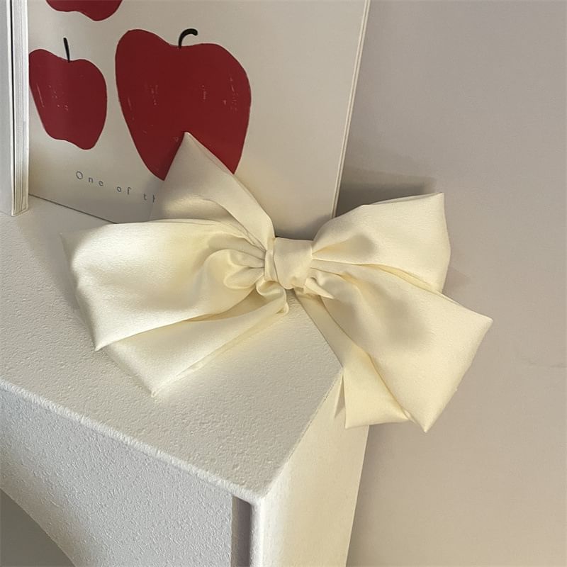 Clip Hair Bow Plain